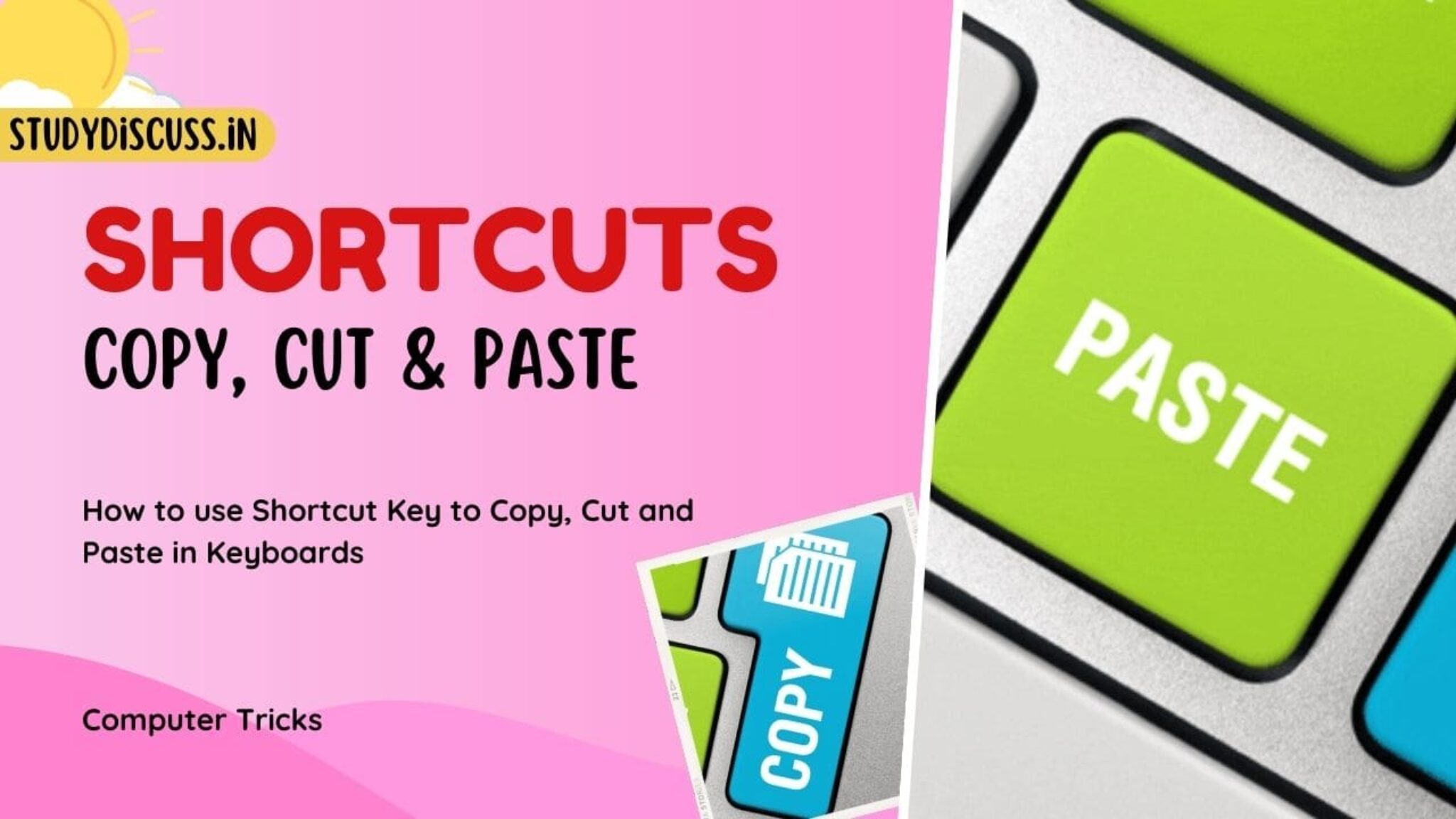 How To Use Shortcut Key To Copy Cut And Paste In Keyboards