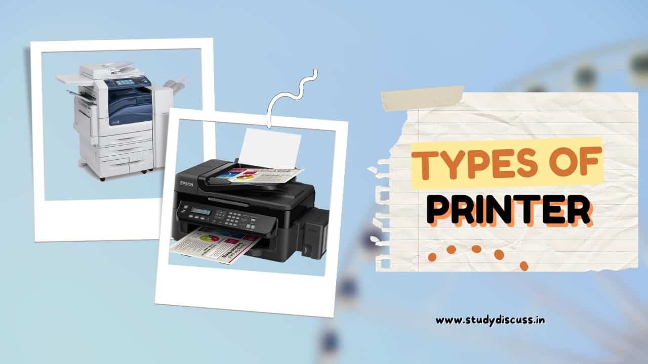 Types of Printer in Hindi